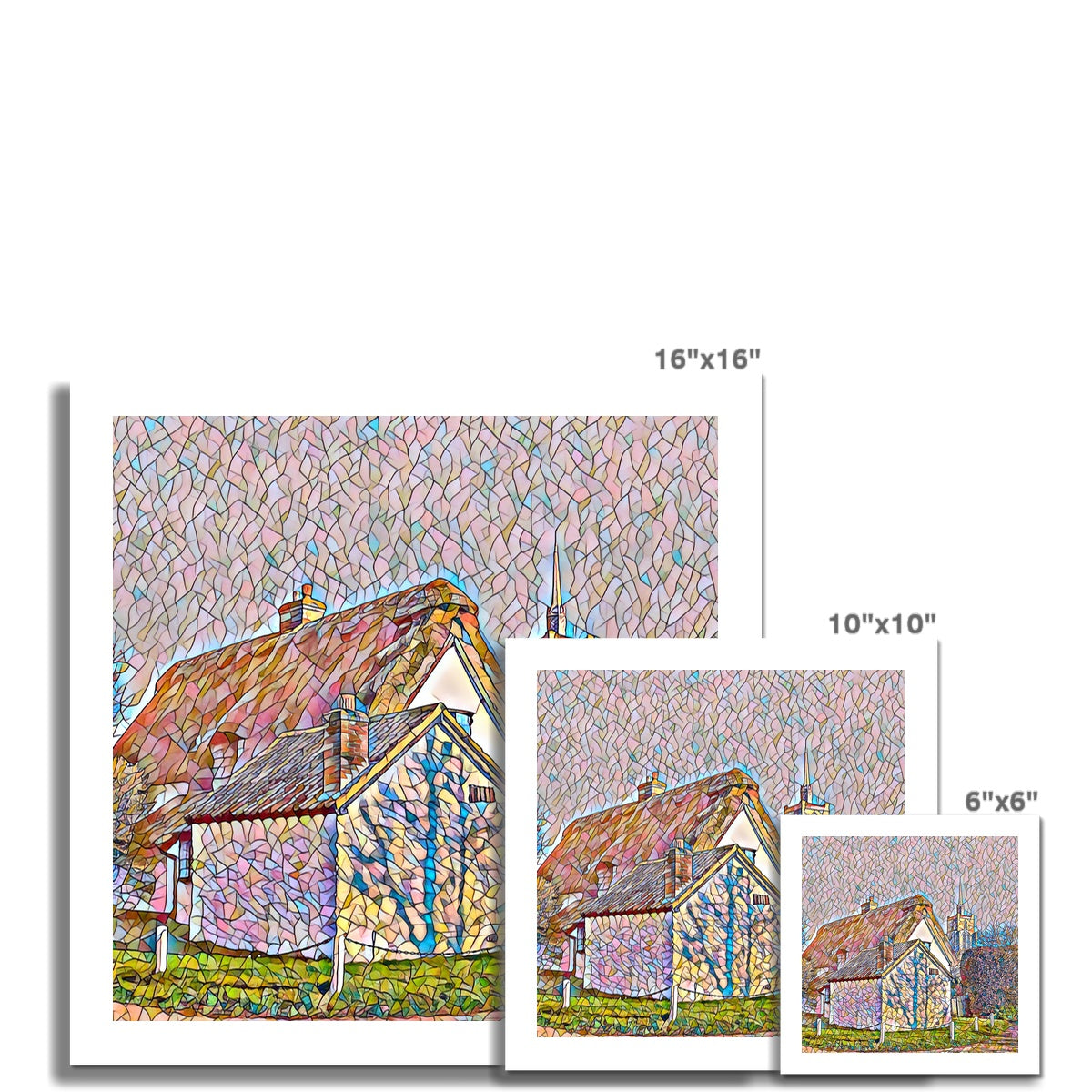 Chain Cottage - Mosaic Fine Art Print