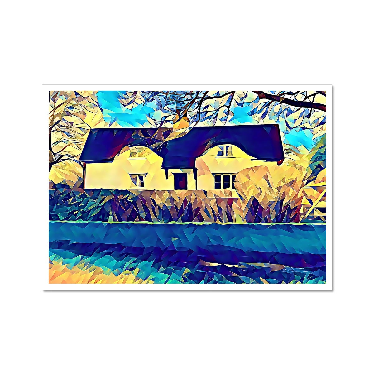 Ashwell End - Poly Art Fine Art Print