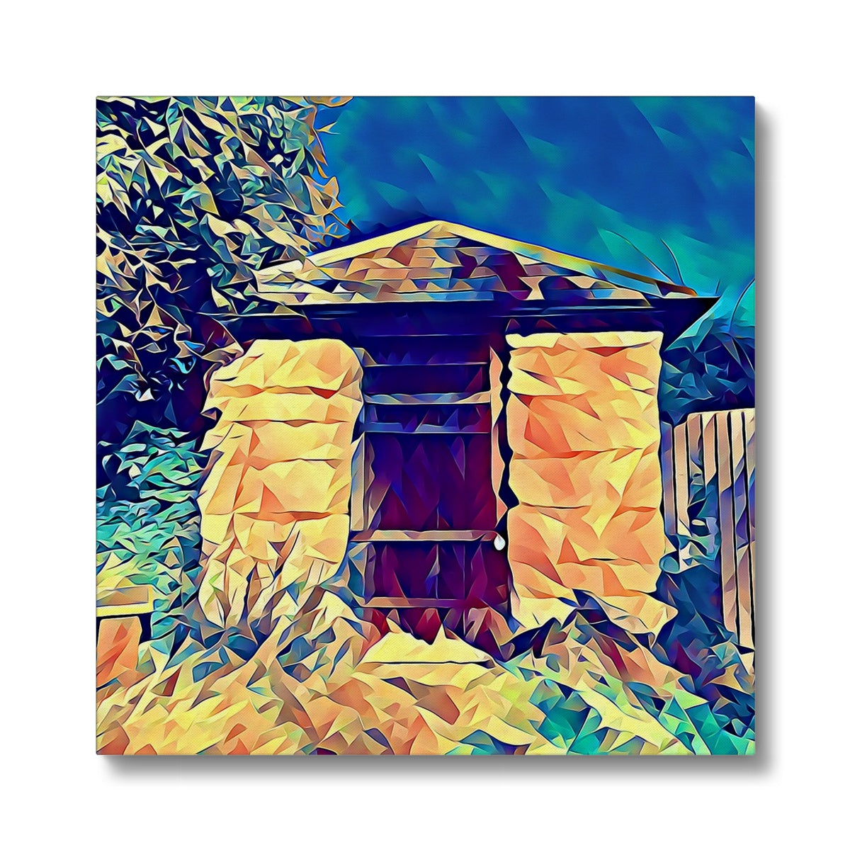 The Lock Up - Poly Art Canvas