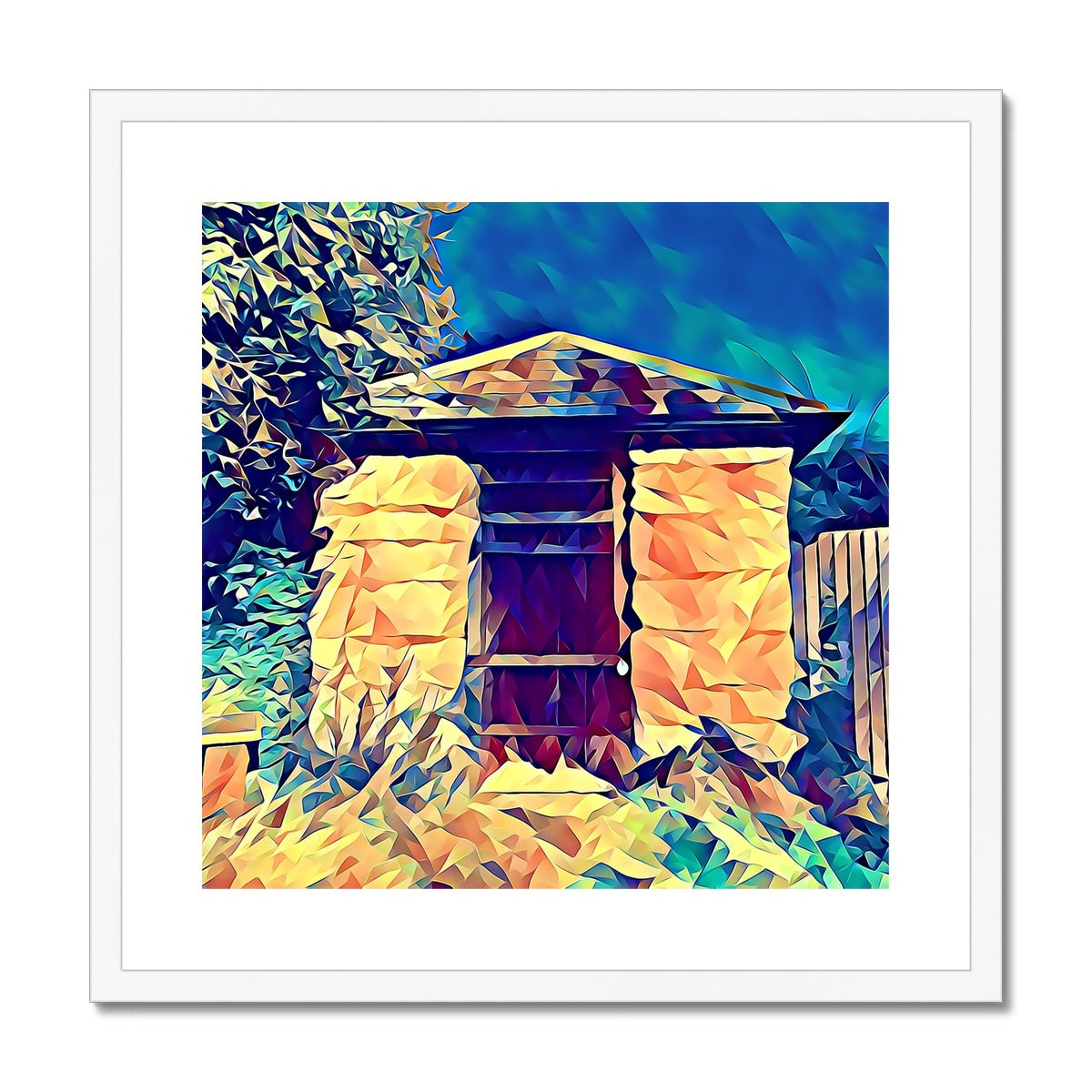 The Lock Up - Poly Art Framed & Mounted Print