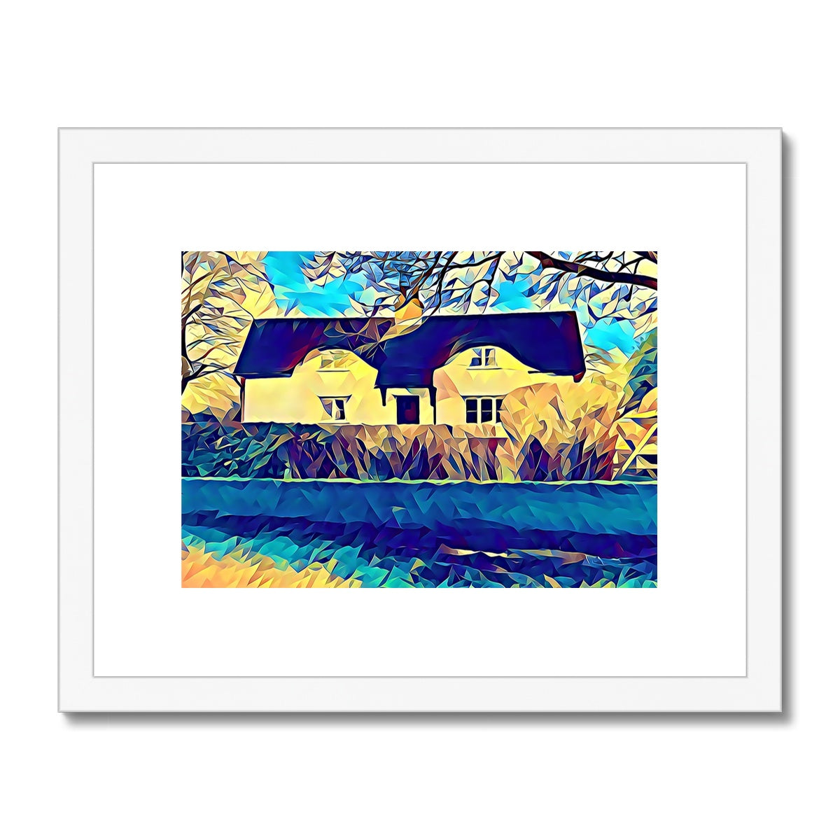 Ashwell End - Poly Art Framed & Mounted Print