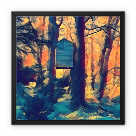 Tree House at Elbrook - Poly Art Framed Canvas