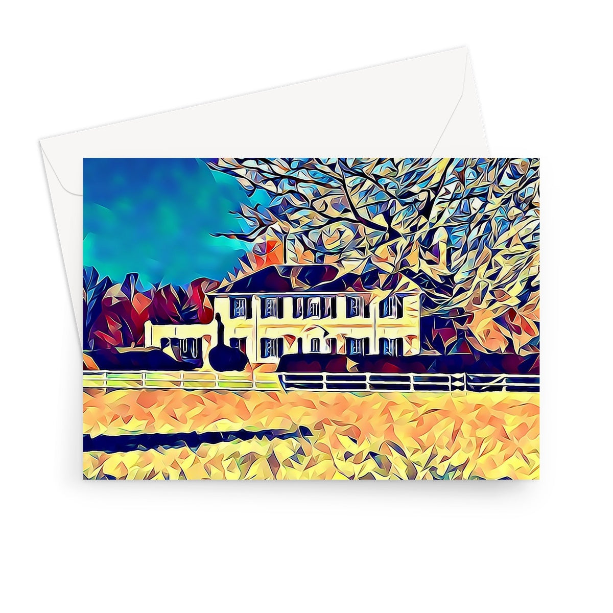 The Bury - Poly Art Greeting Card