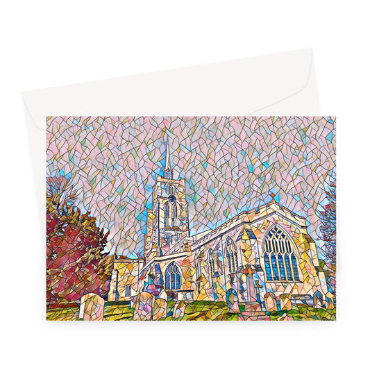 St Mary's Graveyard - Mosaic Greeting Card