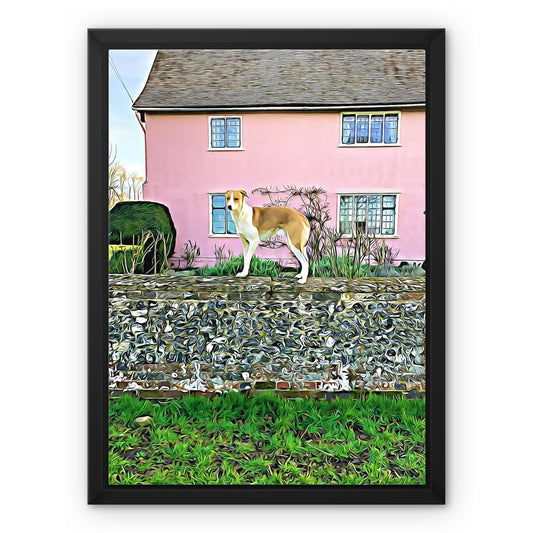 Gardiners Lane - Illustrated Framed Canvas