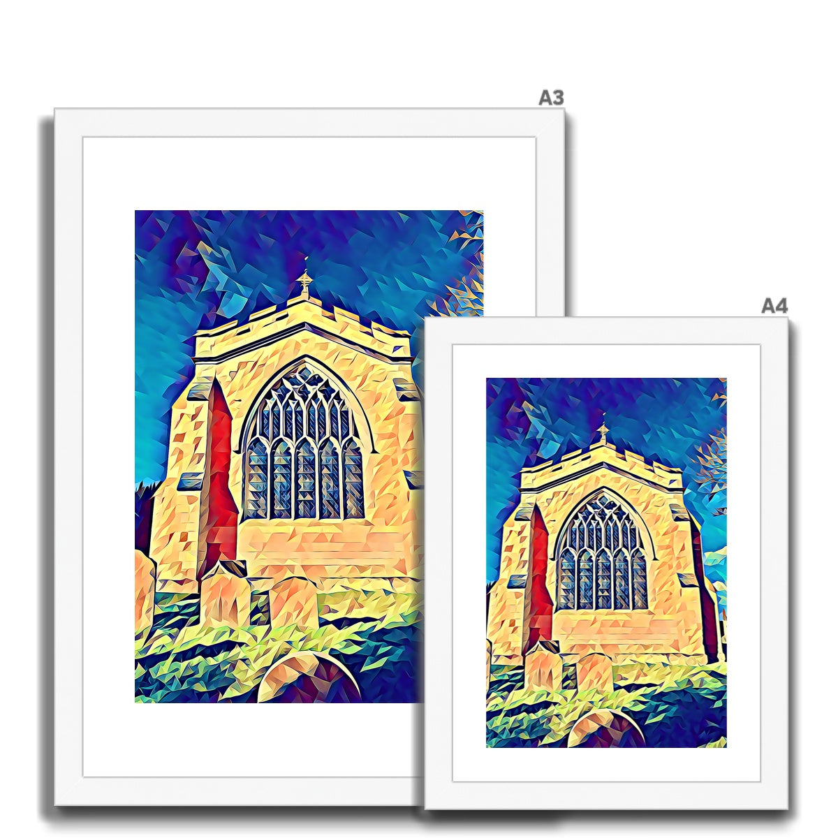 St Mary's East Face - Poly Art Framed & Mounted Print