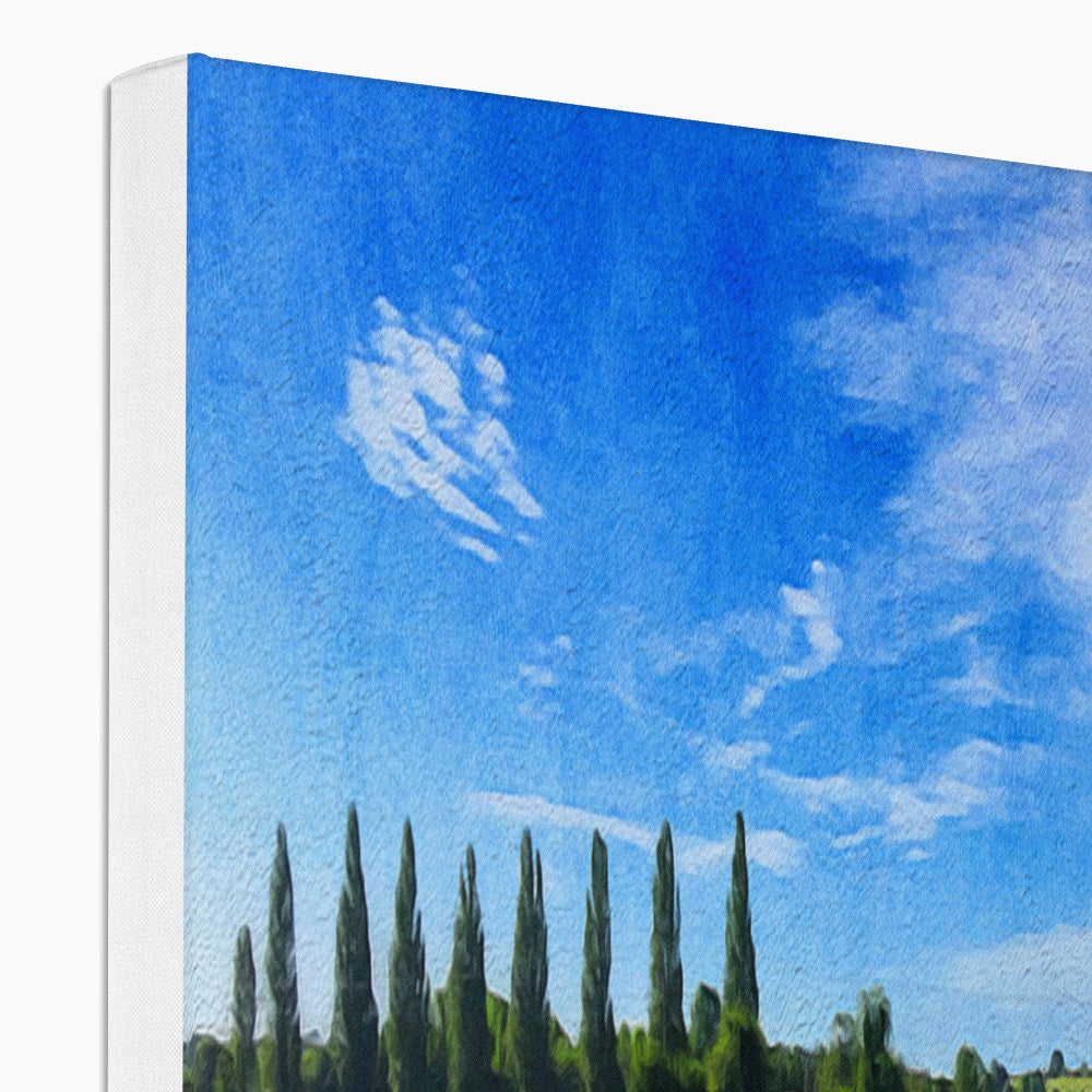 Poplars - Oil Canvas