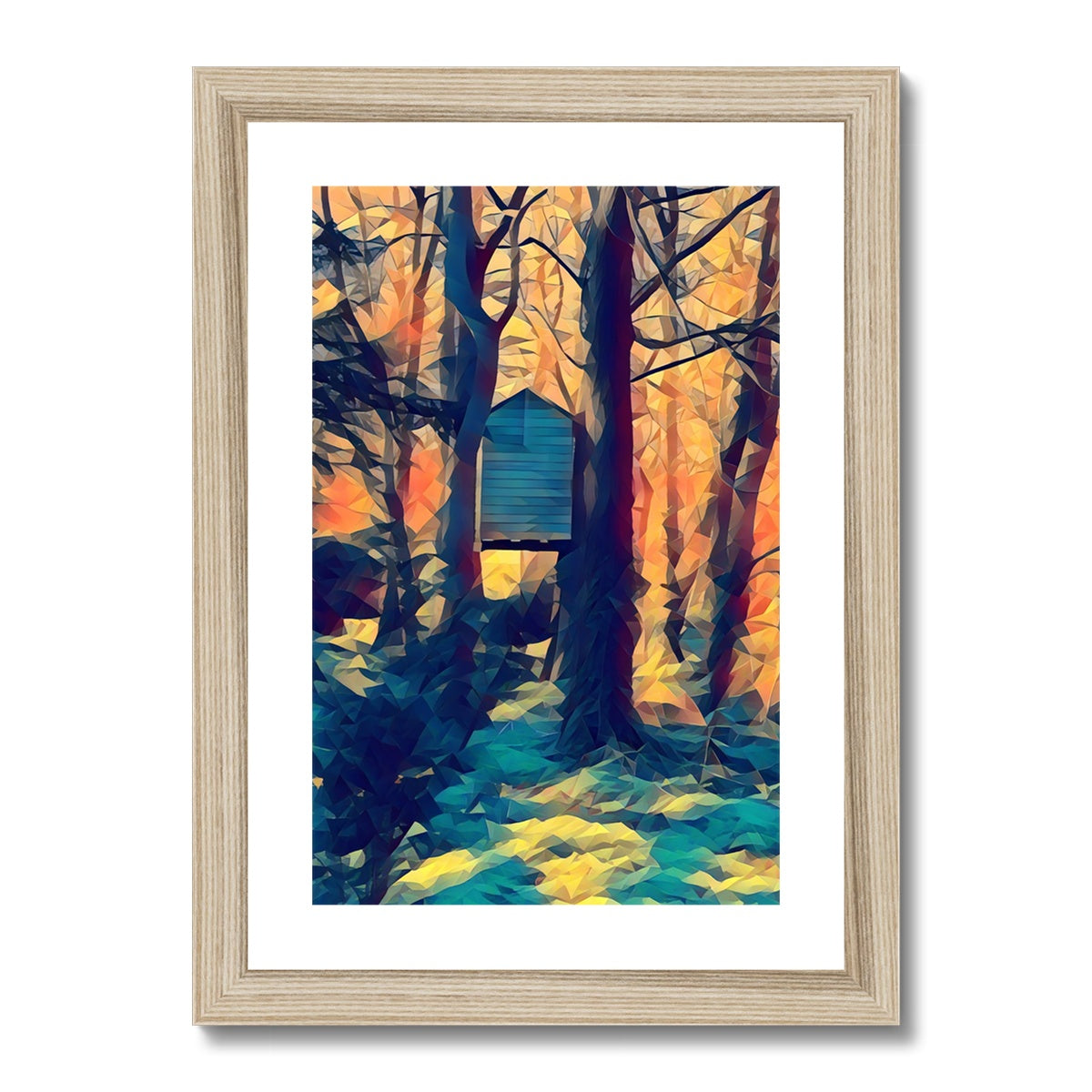 Tree House at Elbrook - Poly Art Framed & Mounted Print