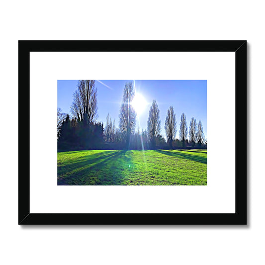 The Poplars - Illustrated Framed & Mounted Print