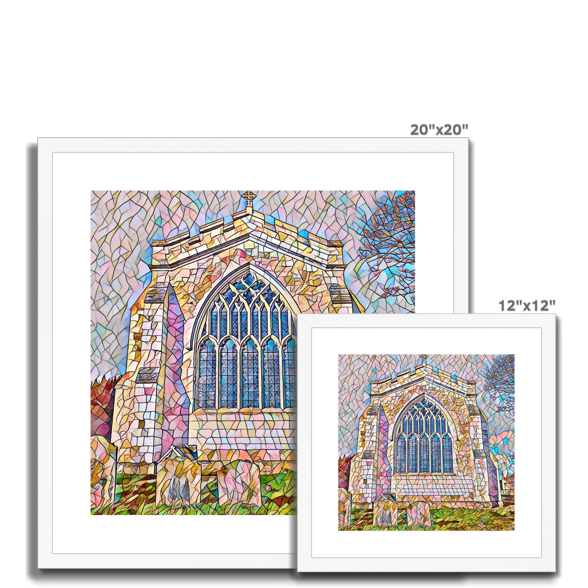 St Mary's East Face - Mosaic Framed & Mounted Print