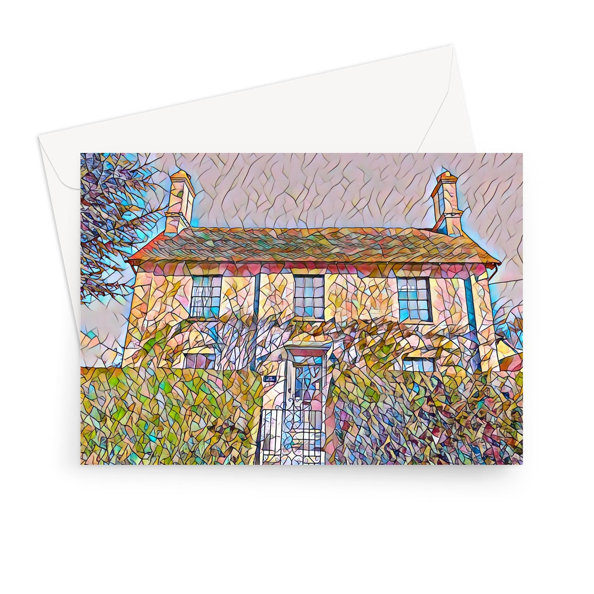 The Grange - Mosaic Greeting Card