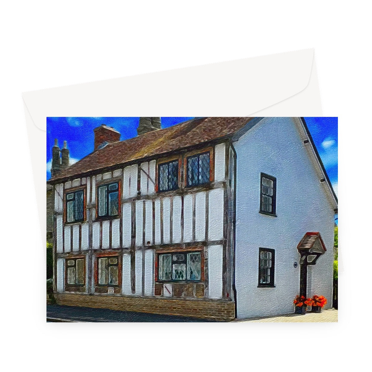 Beams Cottage - Oil Greeting Card