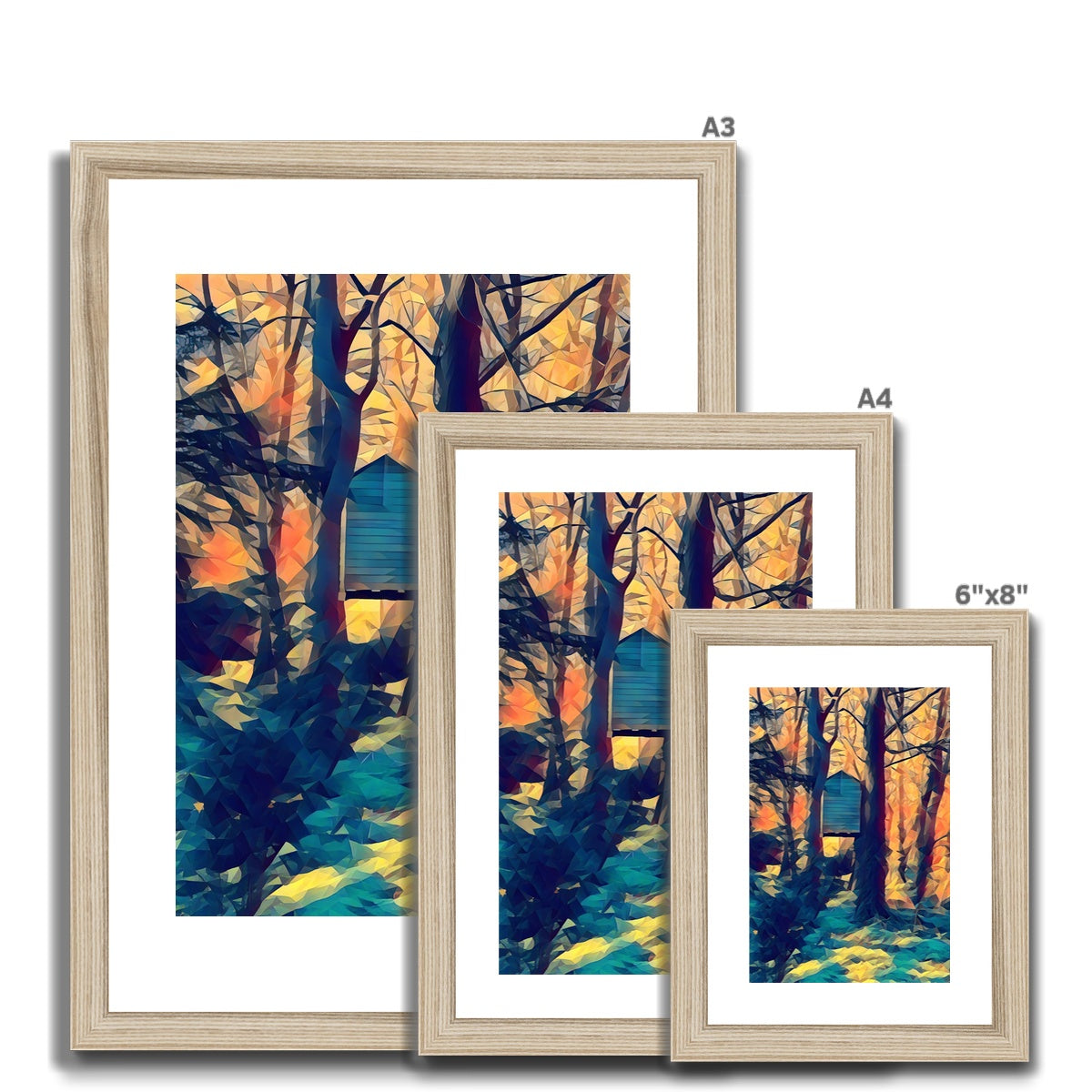 Tree House at Elbrook - Poly Art Framed & Mounted Print