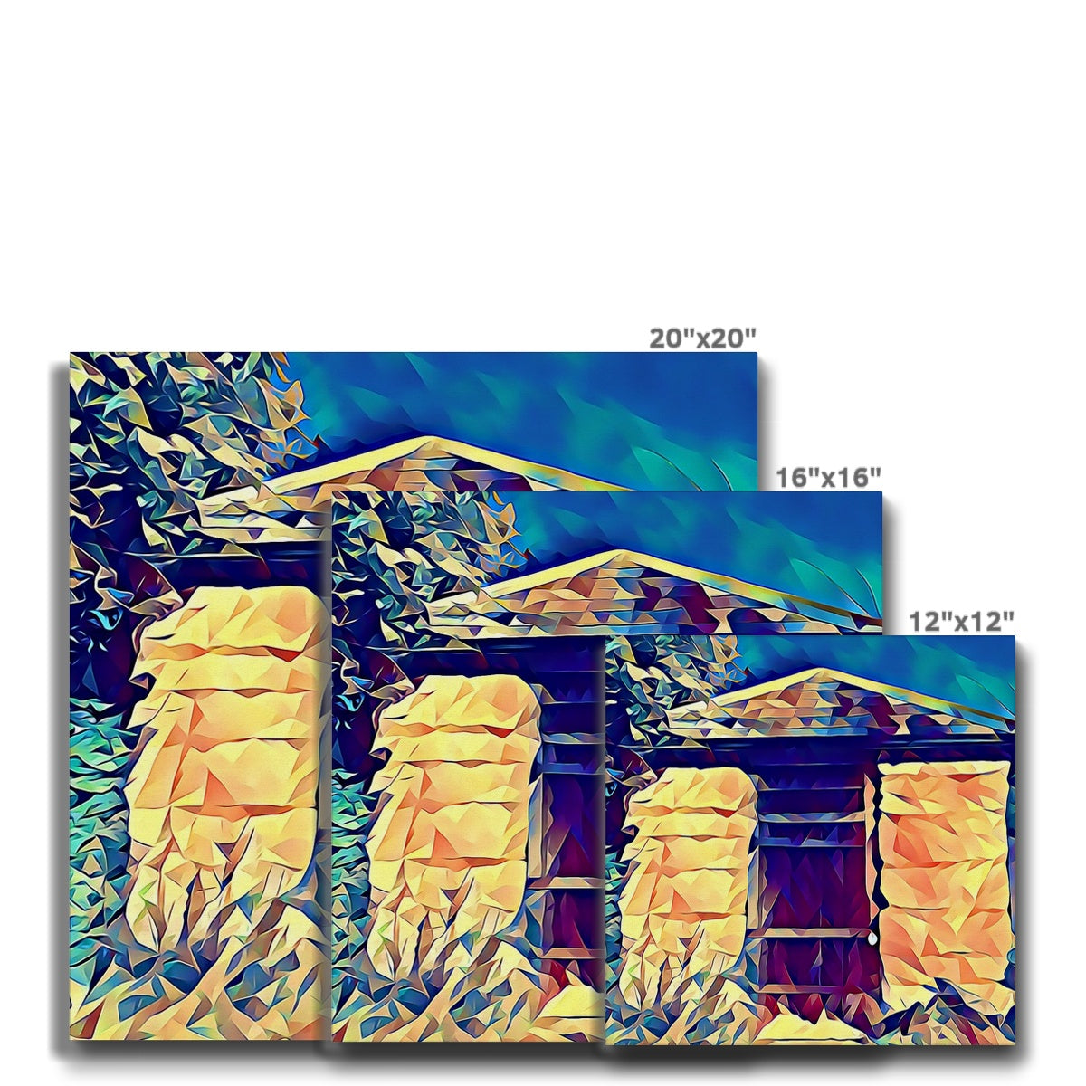 The Lock Up - Poly Art Canvas