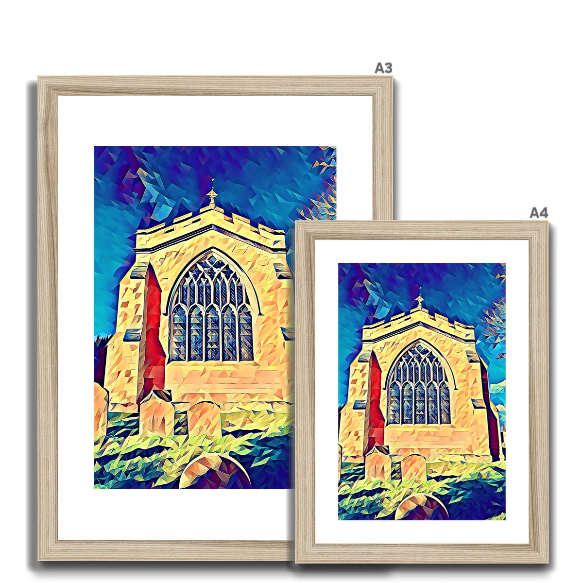 St Mary's East Face - Poly Art Framed & Mounted Print