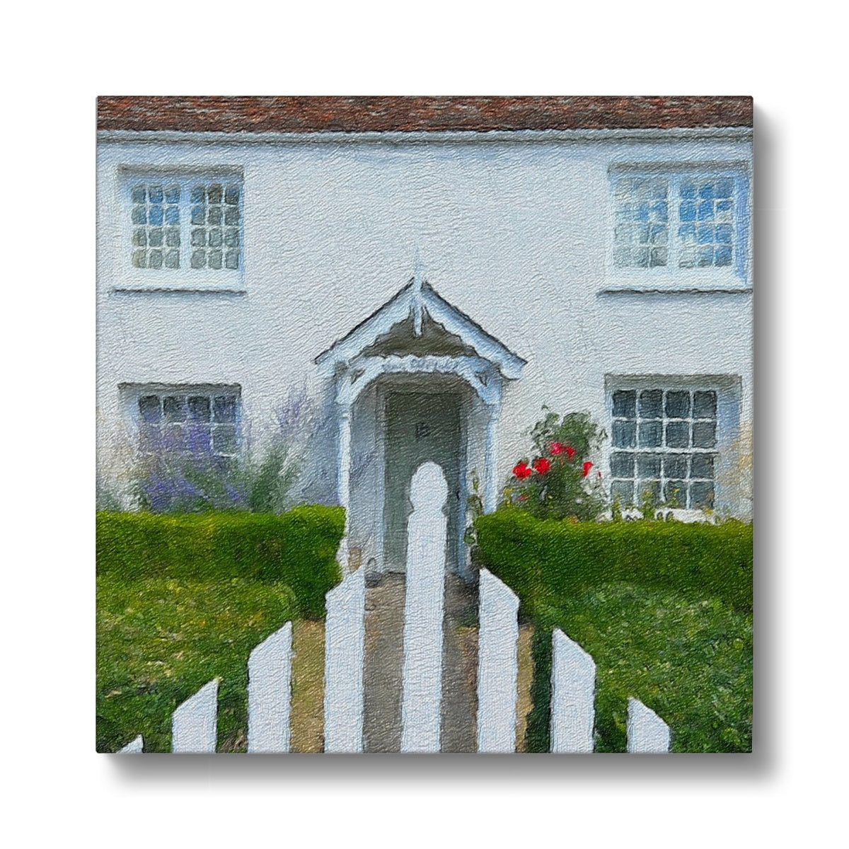 Vine Cottage - Oil Canvas