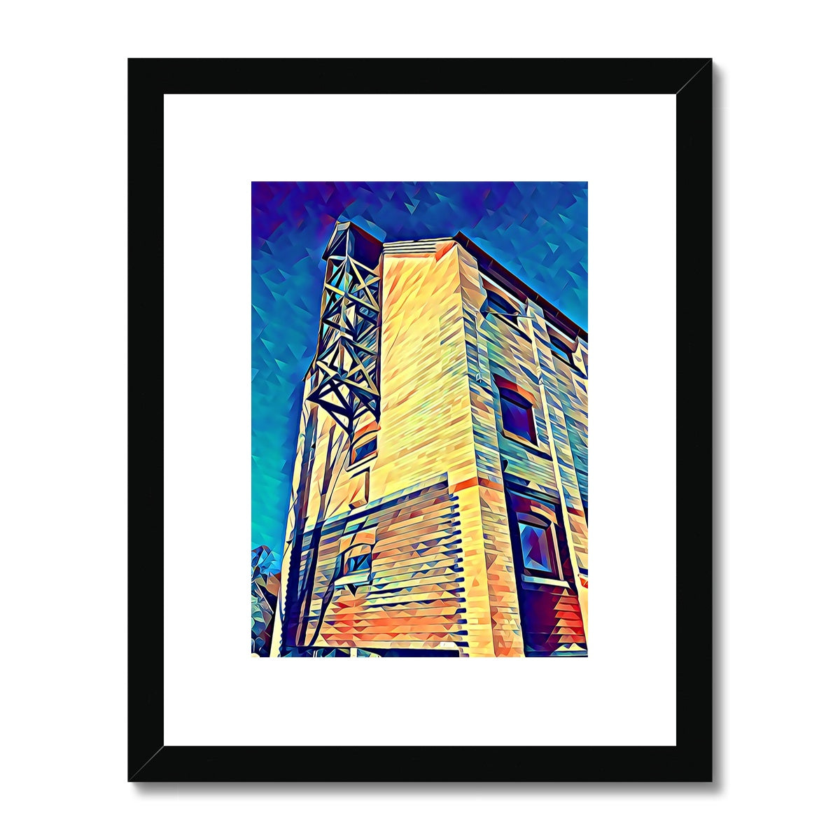 The Maltings 2 - Poly Art Framed & Mounted Print