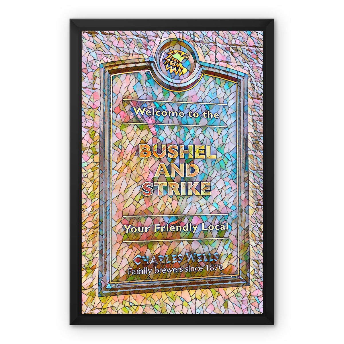 The Bushel & Strike - Mosaic Framed Canvas