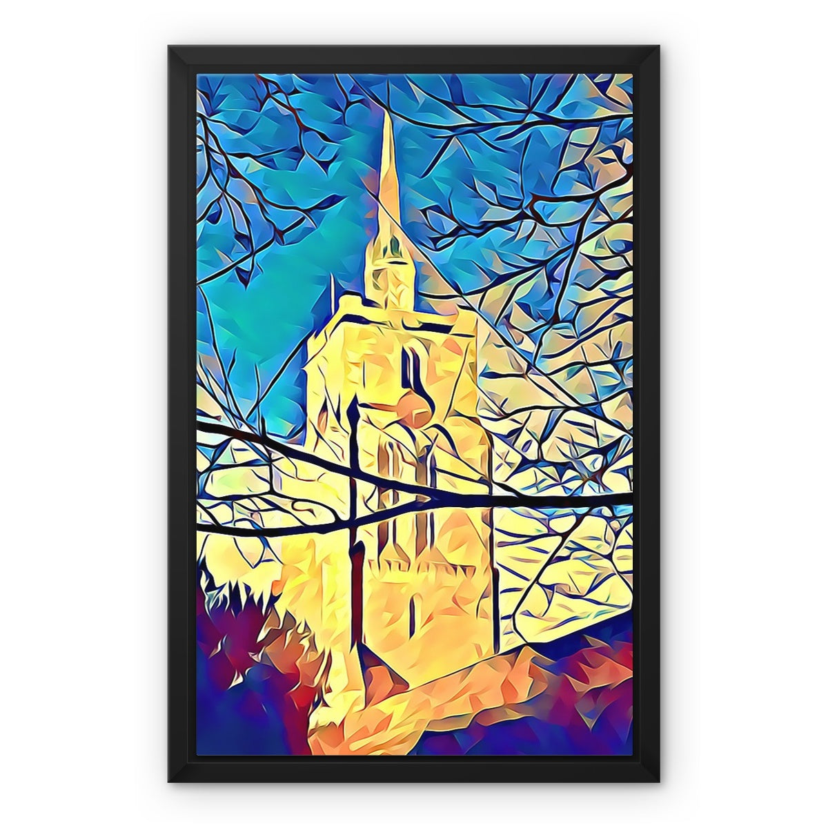 St Mary's Veiled - Poly Art Framed Canvas