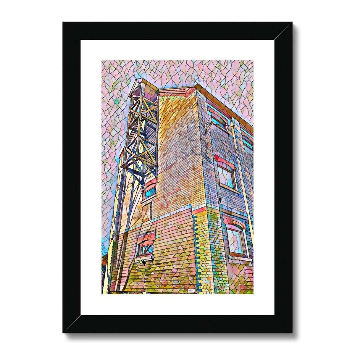 The Maltings 2 - Mosaic Framed & Mounted Print