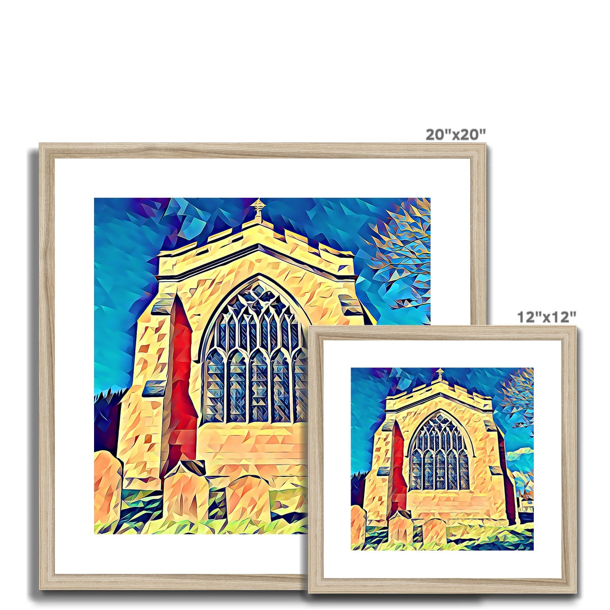 St Mary's East Face - Poly Art Framed & Mounted Print