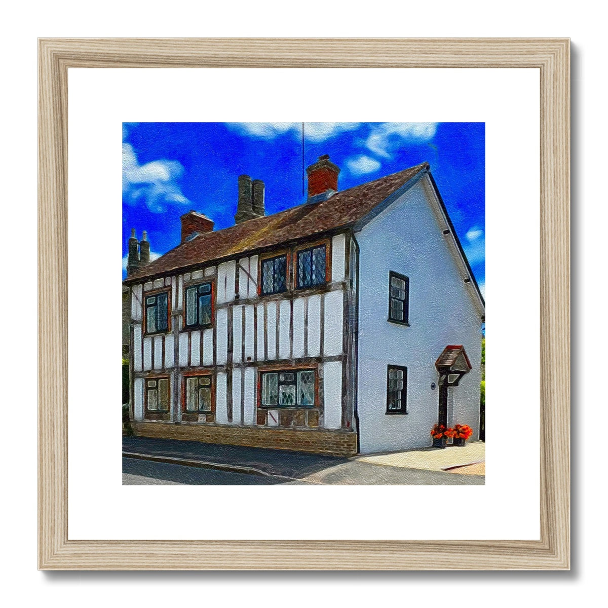 Beams Cottage - Oil Framed & Mounted Print