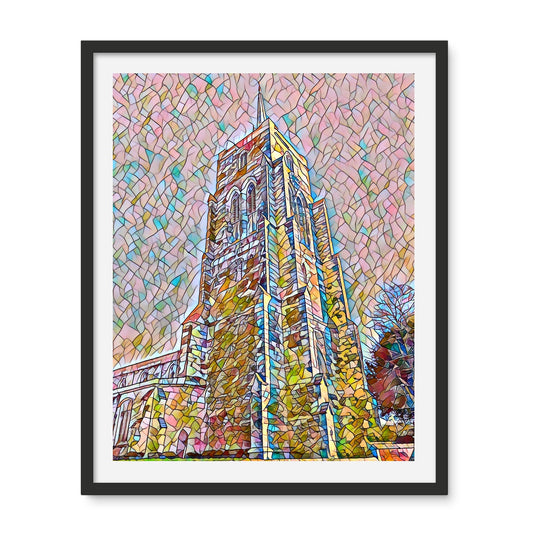 St Mary's Tower - Mosaic Framed Photo Tile