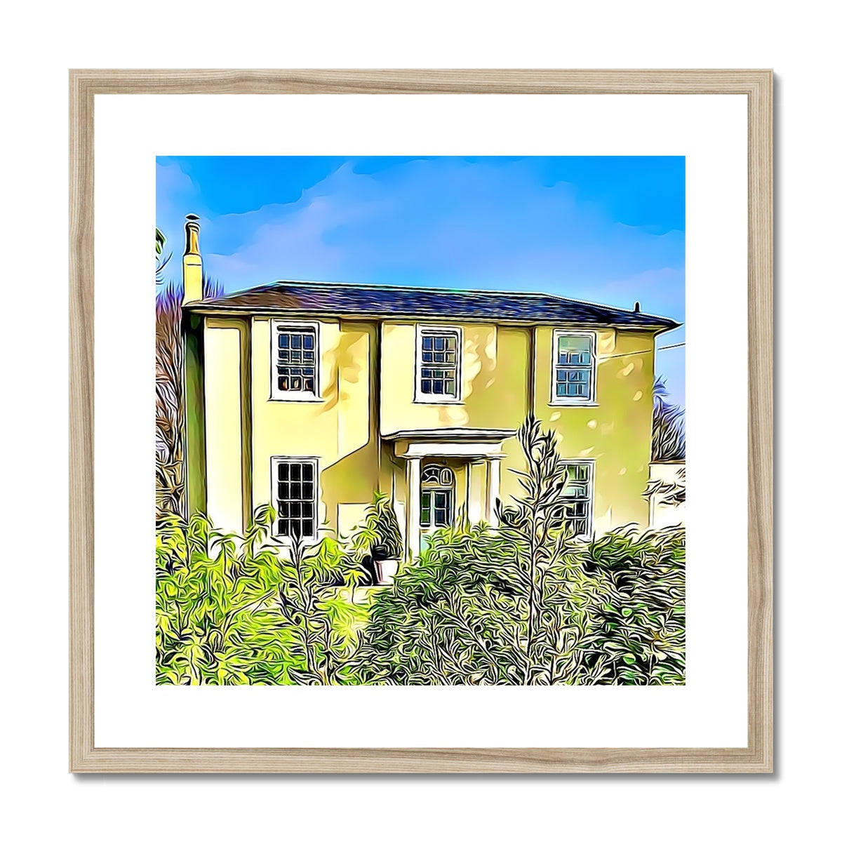 The Old Rectory - Illustrated Framed & Mounted Print