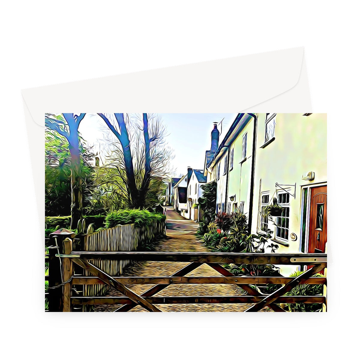 Church Path - Illustrated Greeting Card