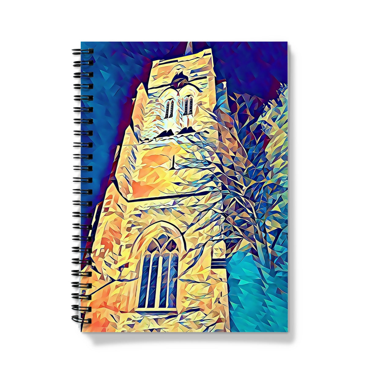 St Mary's Tower North - Poly Art Notebook