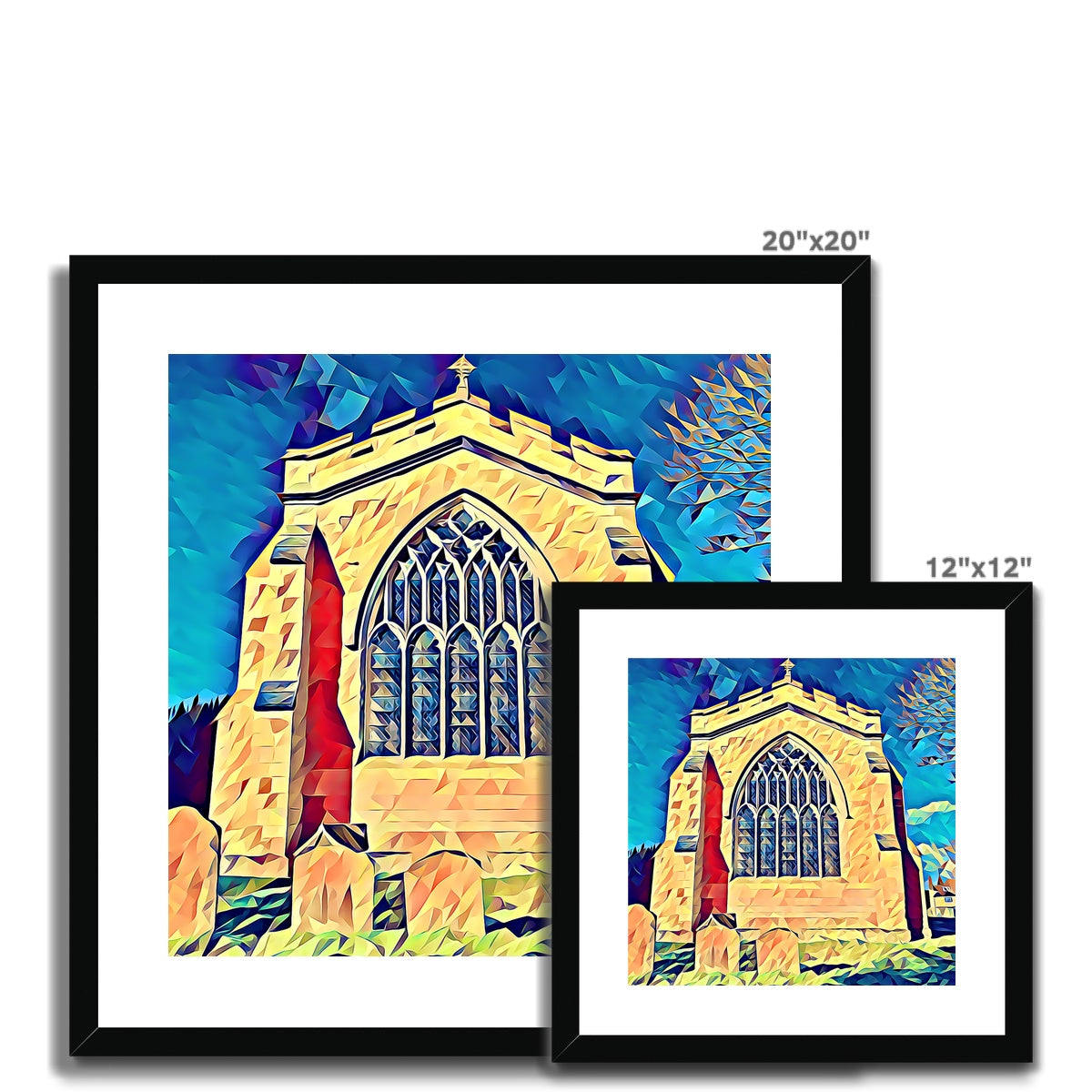 St Mary's East Face - Poly Art Framed & Mounted Print