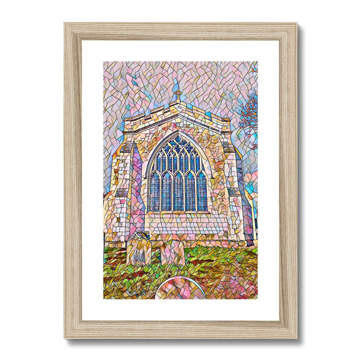 St Mary's East Face - Mosaic Framed & Mounted Print