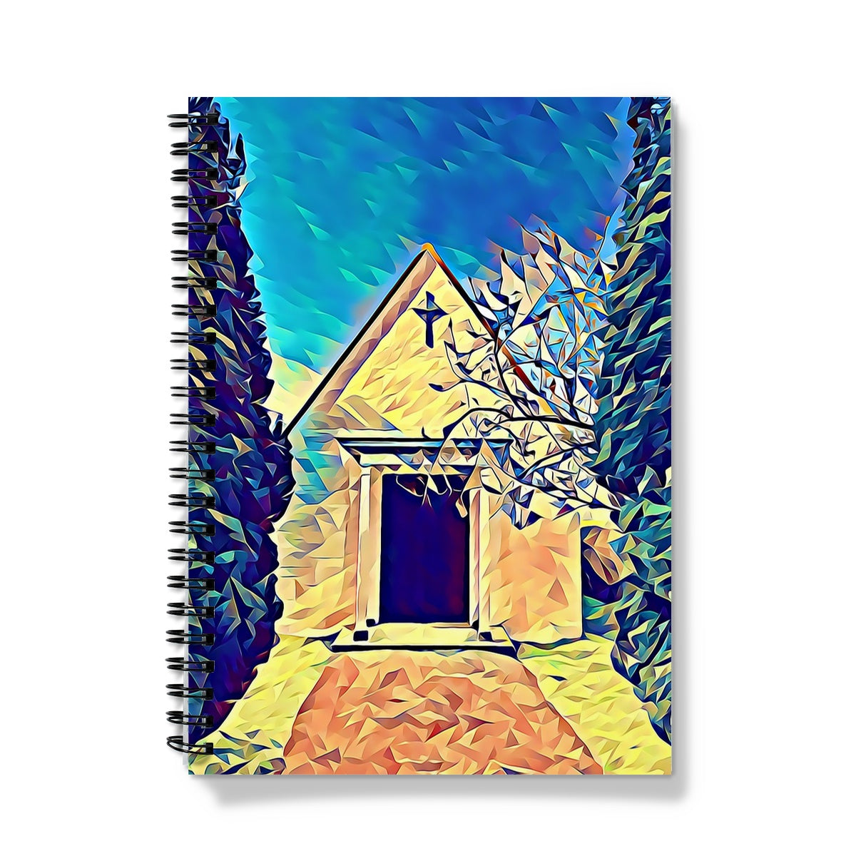 Cemetery Chapel - Poly Art Notebook