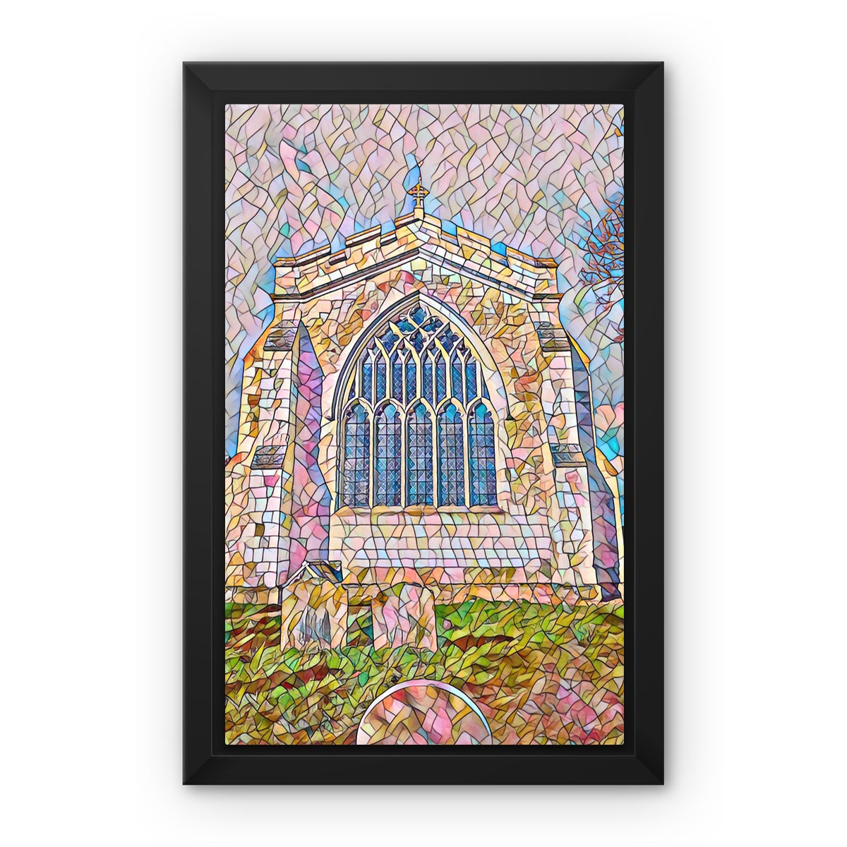 St Mary's East Face - Mosaic Framed Canvas