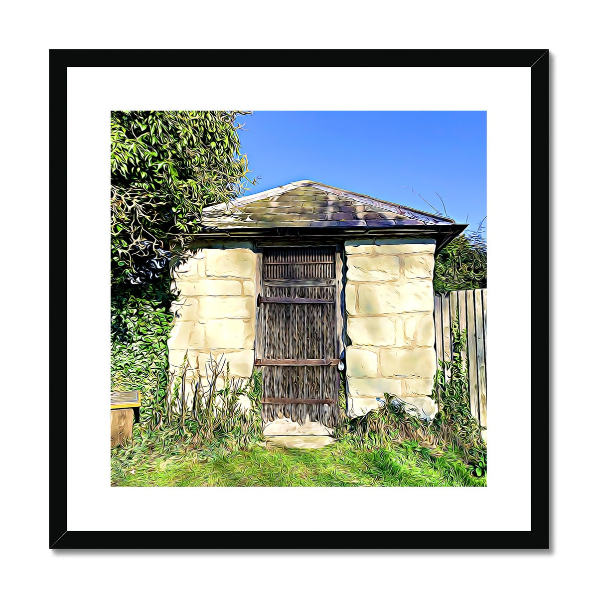 The Lock Up - Illustrated Framed & Mounted Print