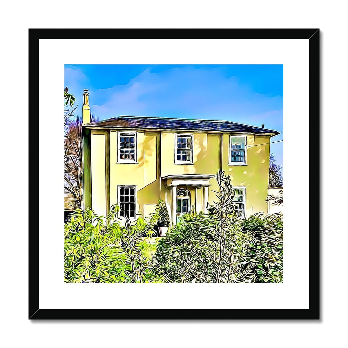 The Old Rectory - Illustrated Framed & Mounted Print