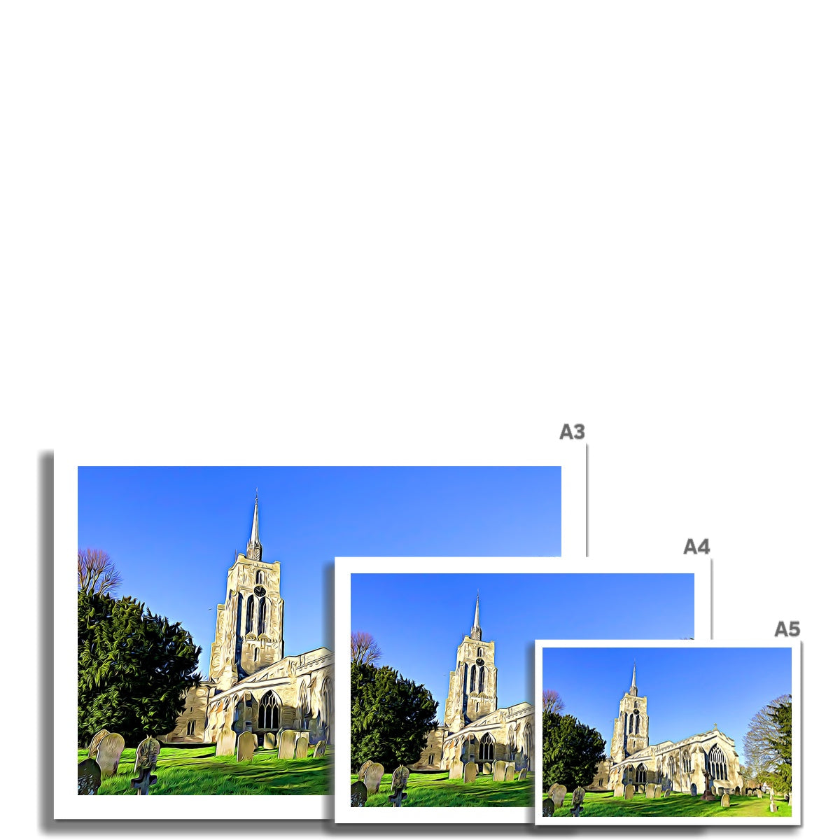 St Mary's East Face - Illustrated Fine Art Print