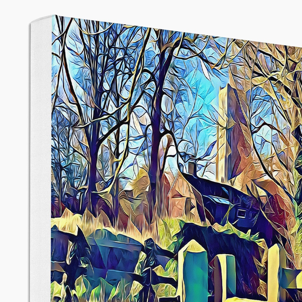 St Mary's from Sticky Lane  - Poly Art Canvas