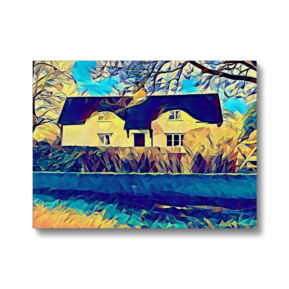 Ashwell End - Poly Art Canvas