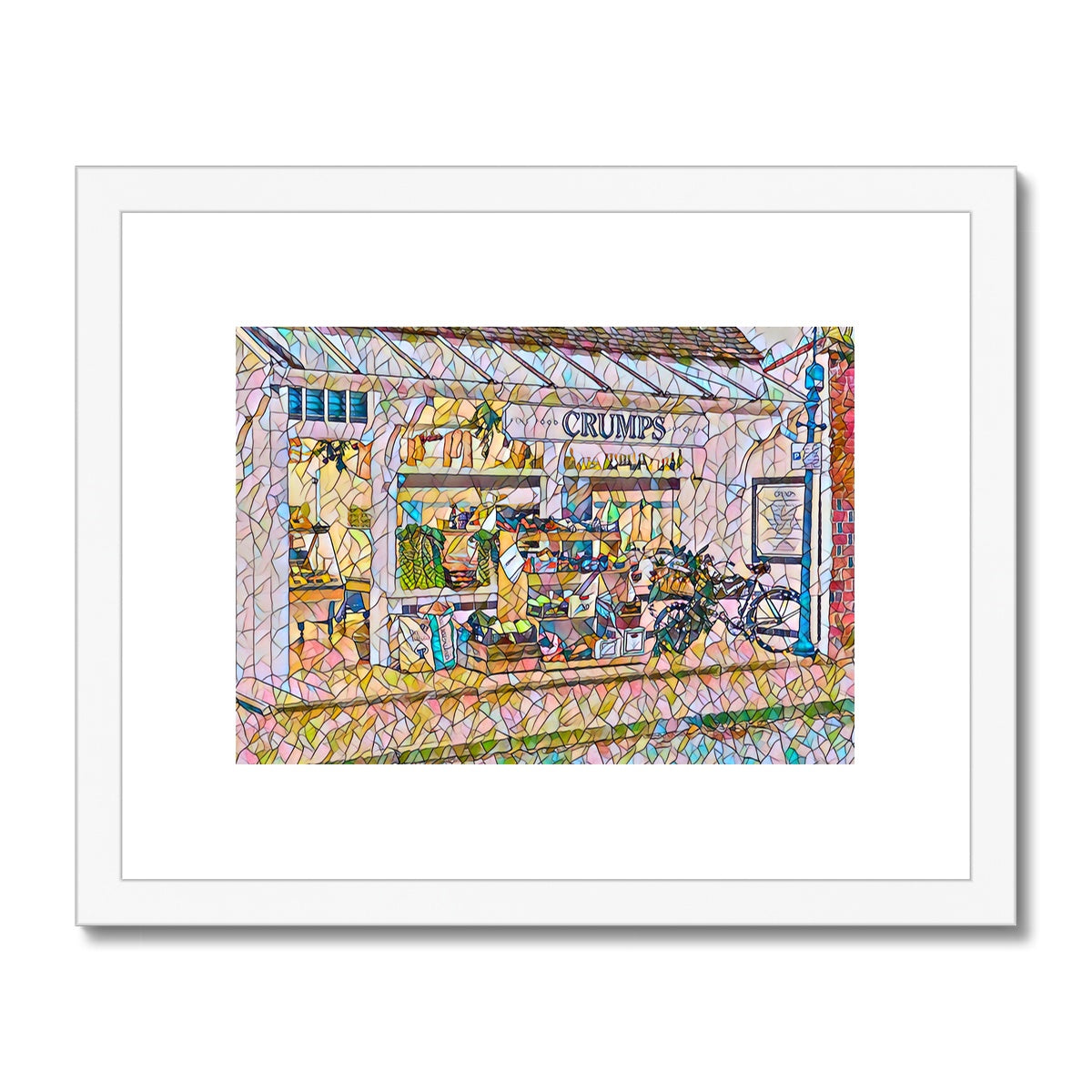 Crumps - Mosaic Framed & Mounted Print