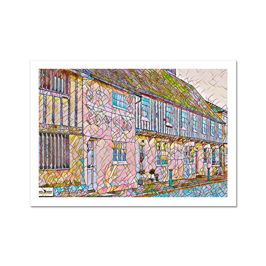 Tudor High Street - Mosaic Fine Art Print