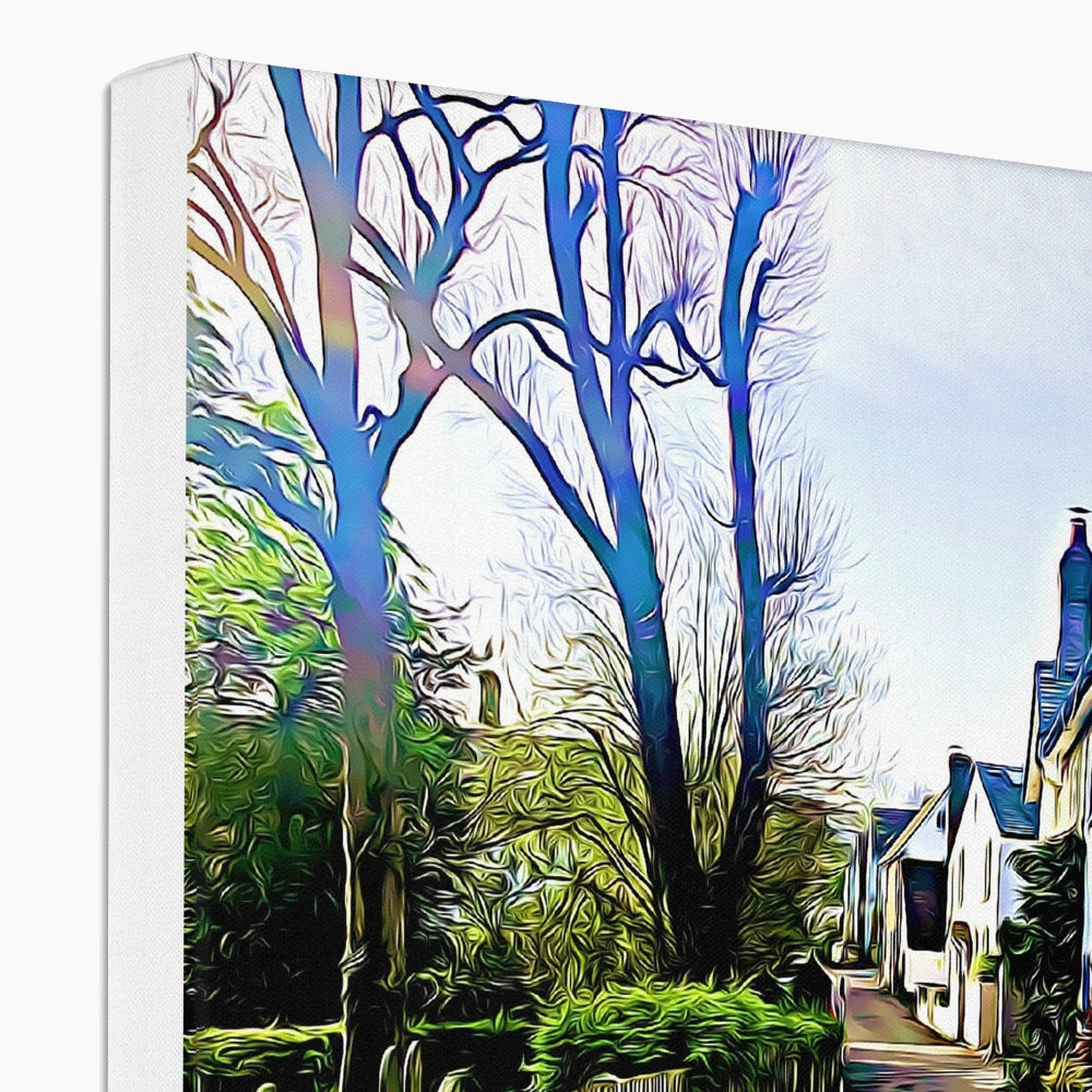 Church Path - Illustrated Canvas