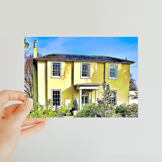 The Old Rectory - Illustrated Classic Postcard