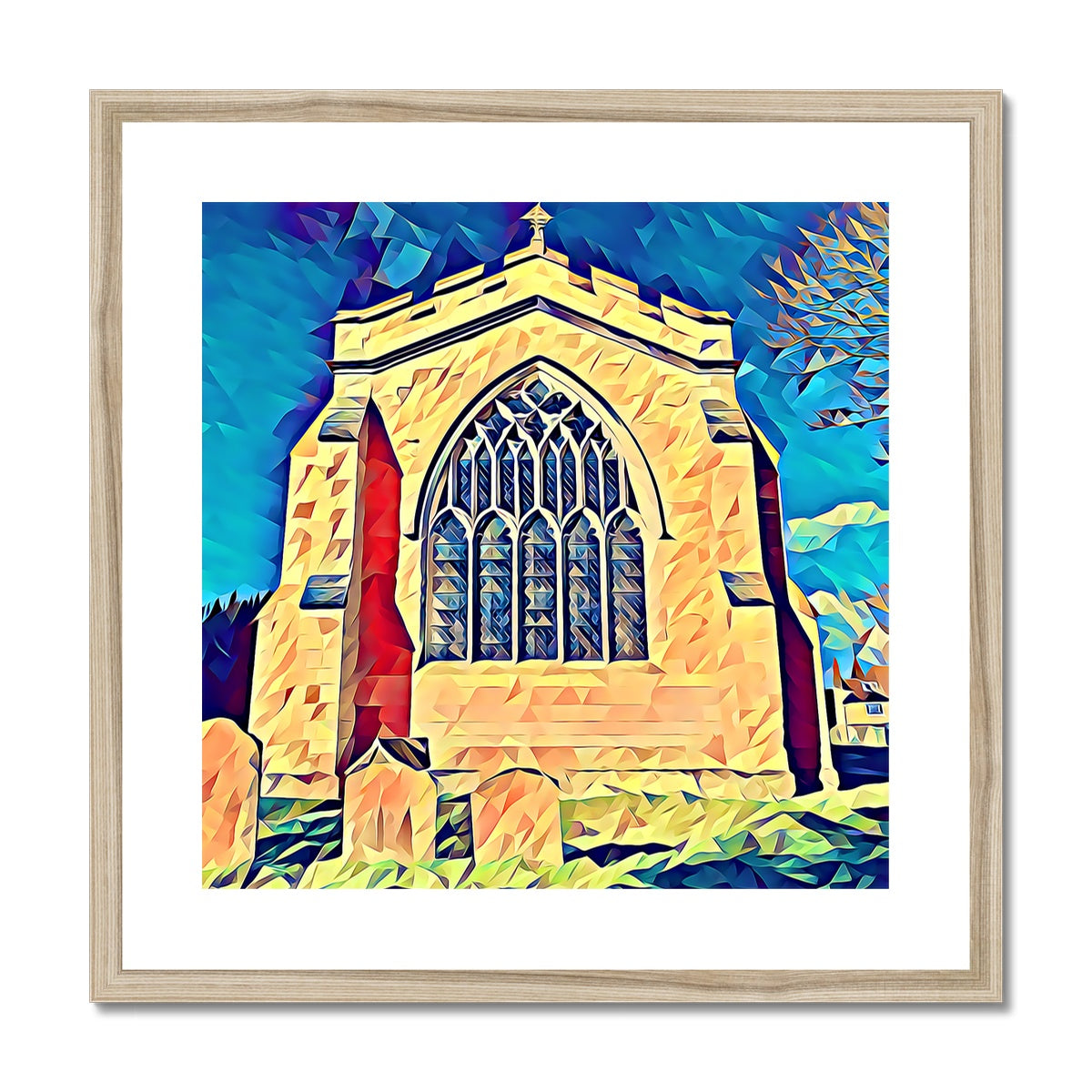 St Mary's East Face - Poly Art Framed & Mounted Print