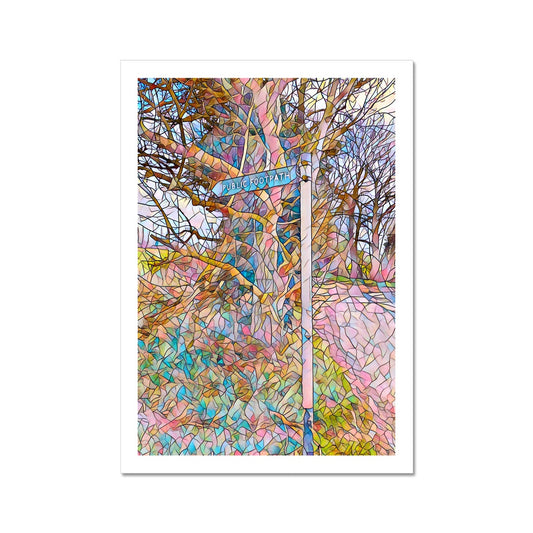 Loves Lane Footpath - Mosaic Fine Art Print