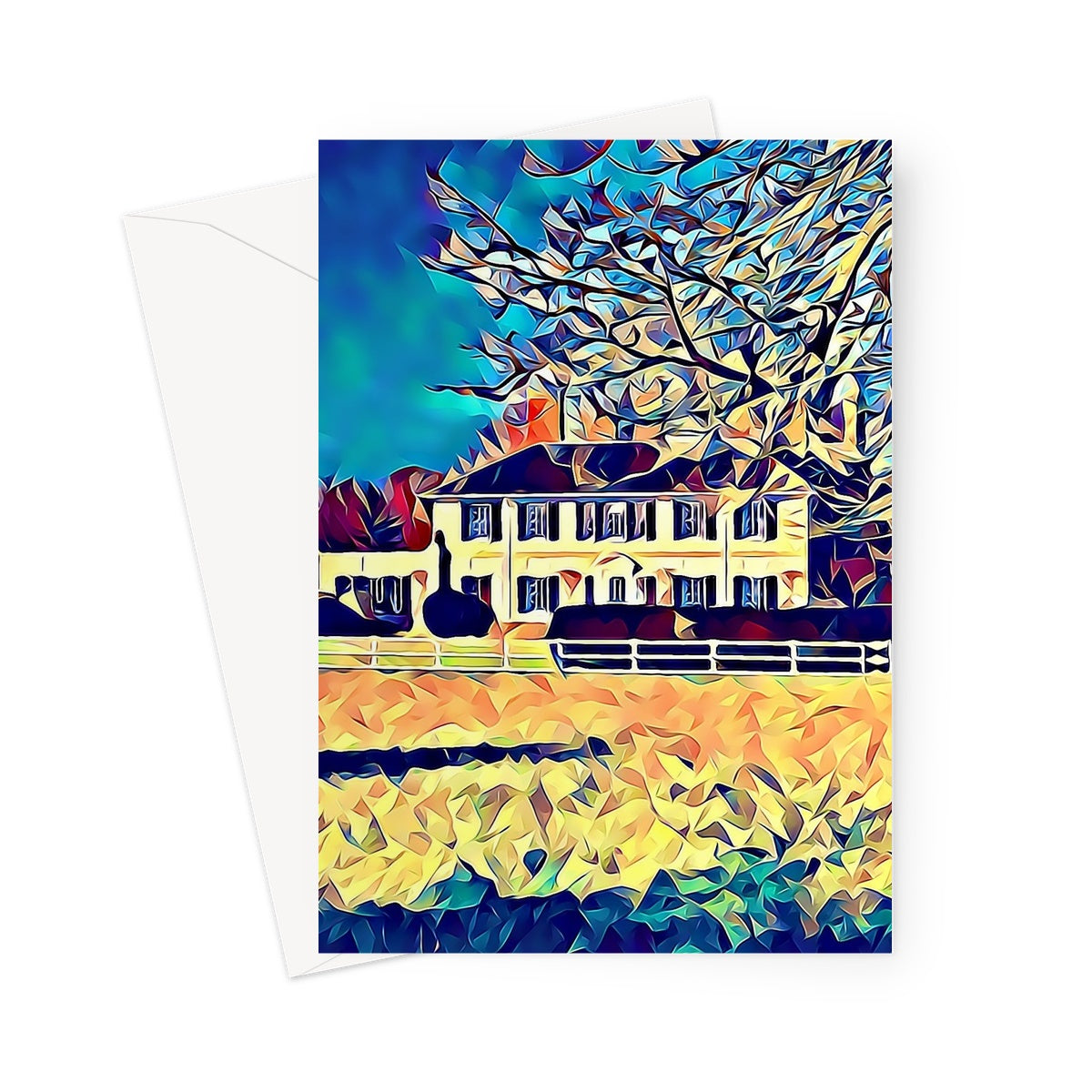 The Bury - Poly Art Greeting Card