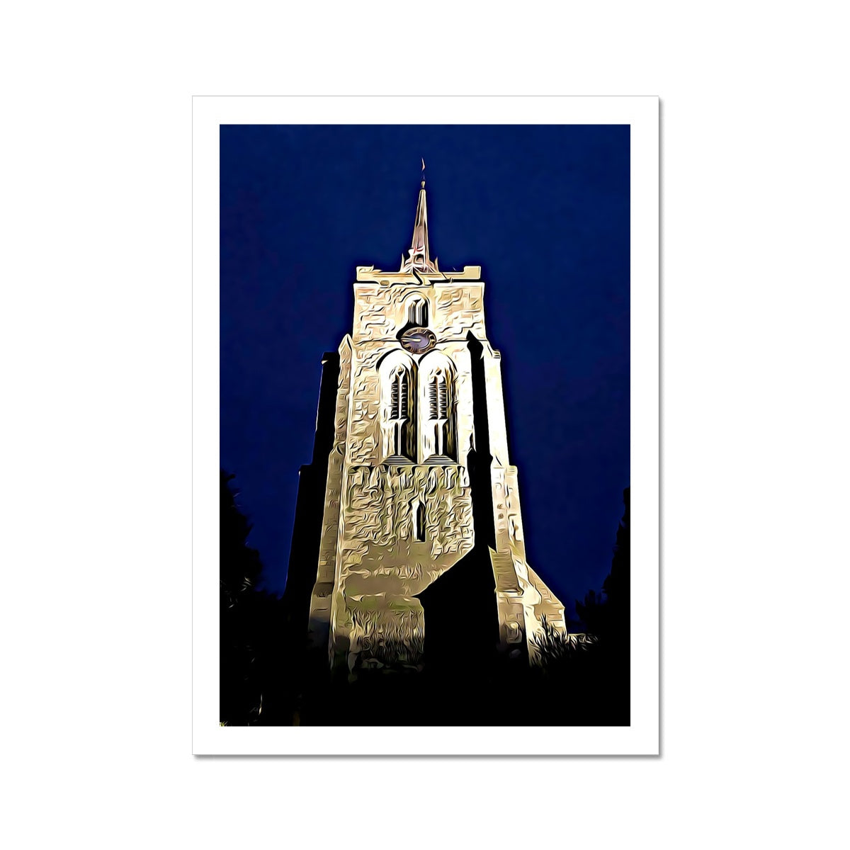 St Mary's in the Evening - Illustrated Fine Art Print