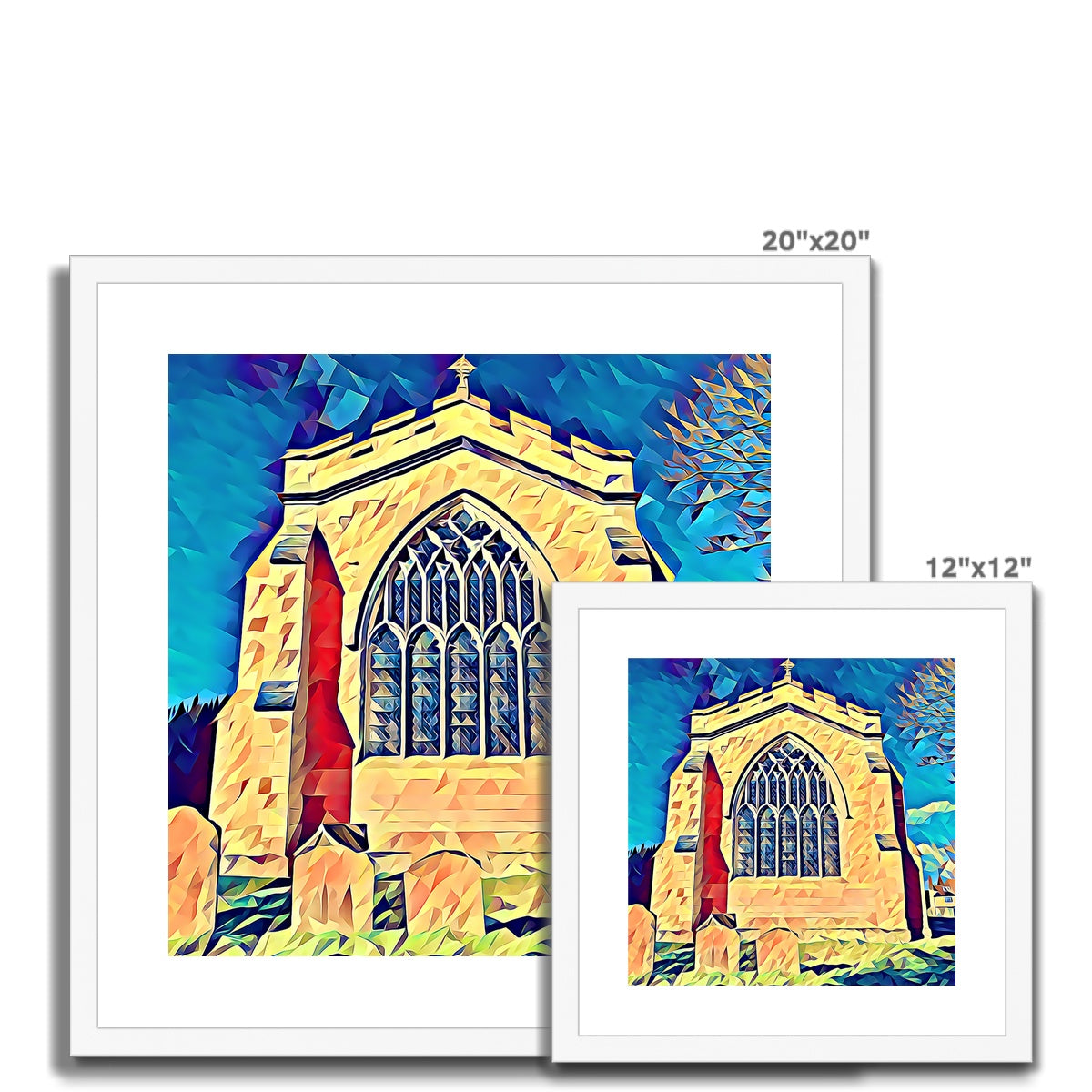 St Mary's East Face - Poly Art Framed & Mounted Print