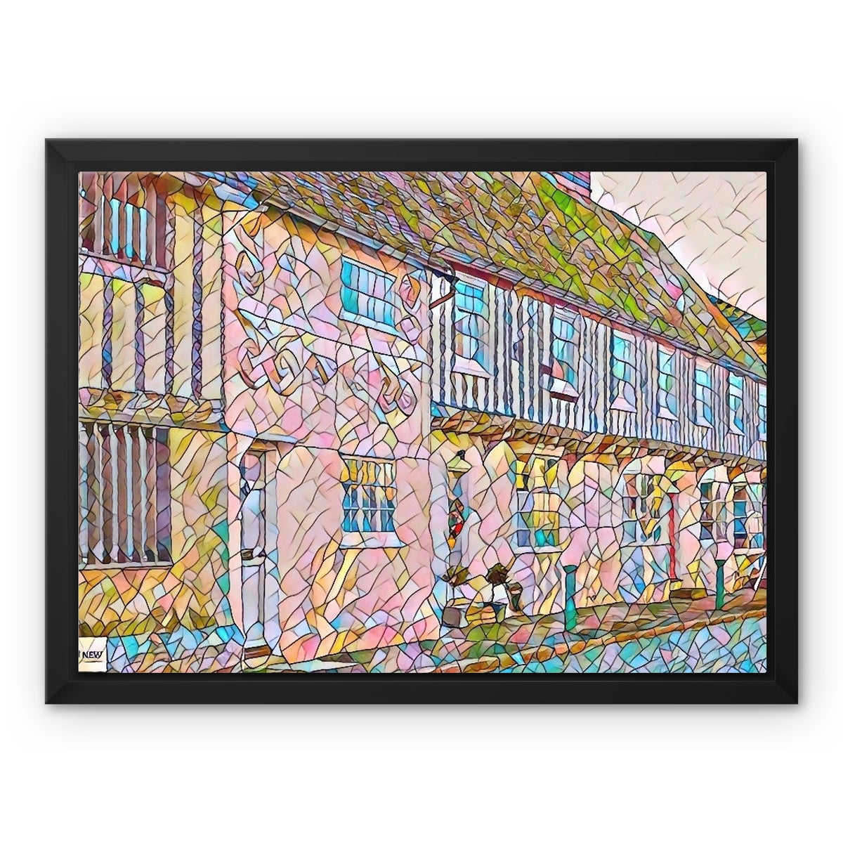 Tudor High Street - Mosaic Framed Canvas