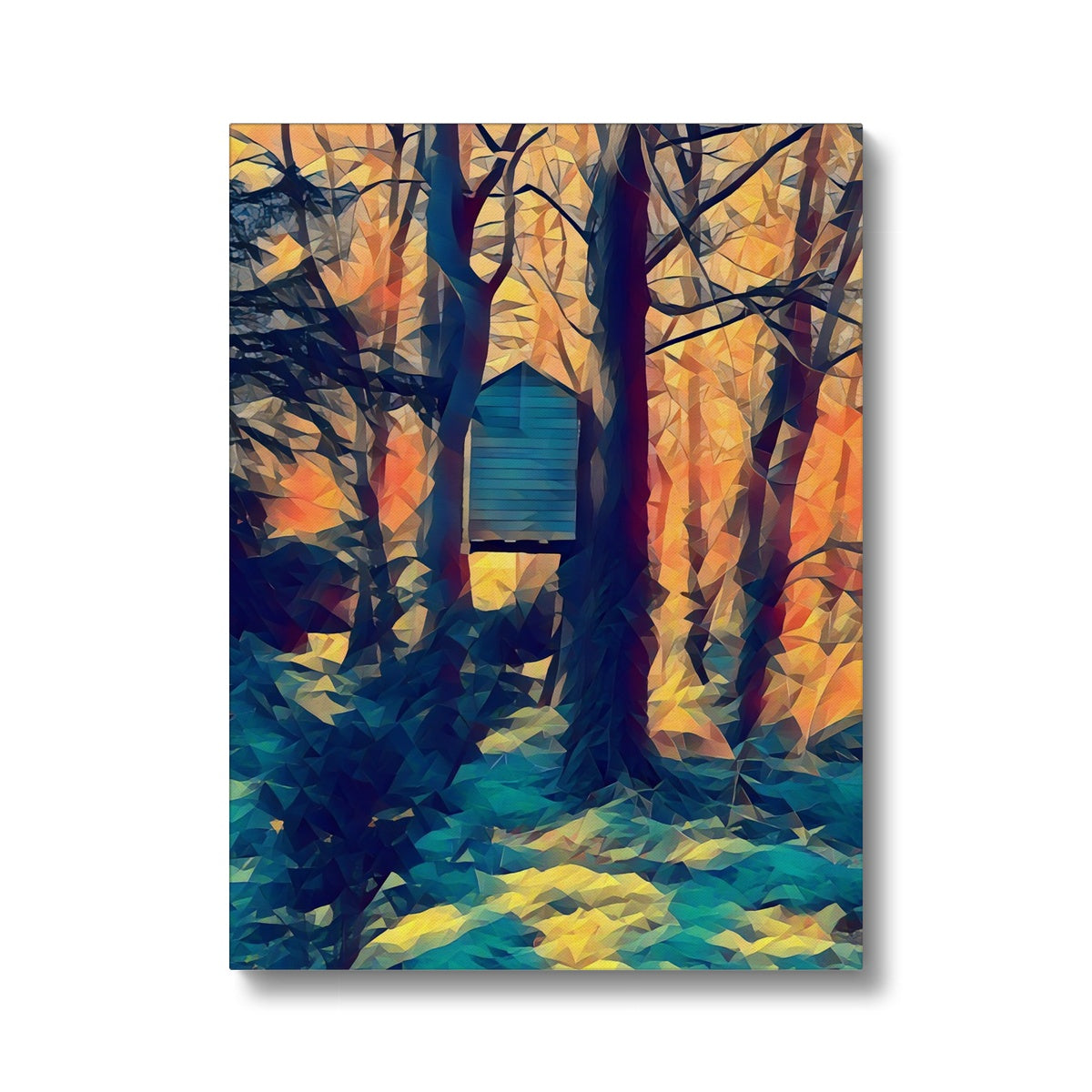 Tree House at Elbrook - Poly Art Canvas